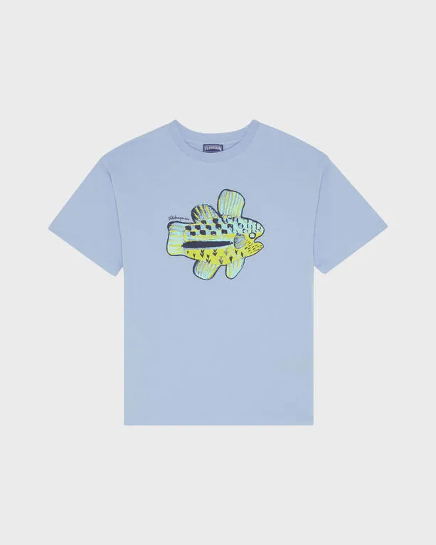Vilebrequin - Fish Oversize-t-shirt Aus Bio-baumwolle Für Jungen - T-shirt - Galileo - Blau - Größe 4 Vilebrequin - Fish Oversize-t-shirt Aus Bio-baumwolle Für Jungen - T-shirt - Galileo - Blau - Größe 4