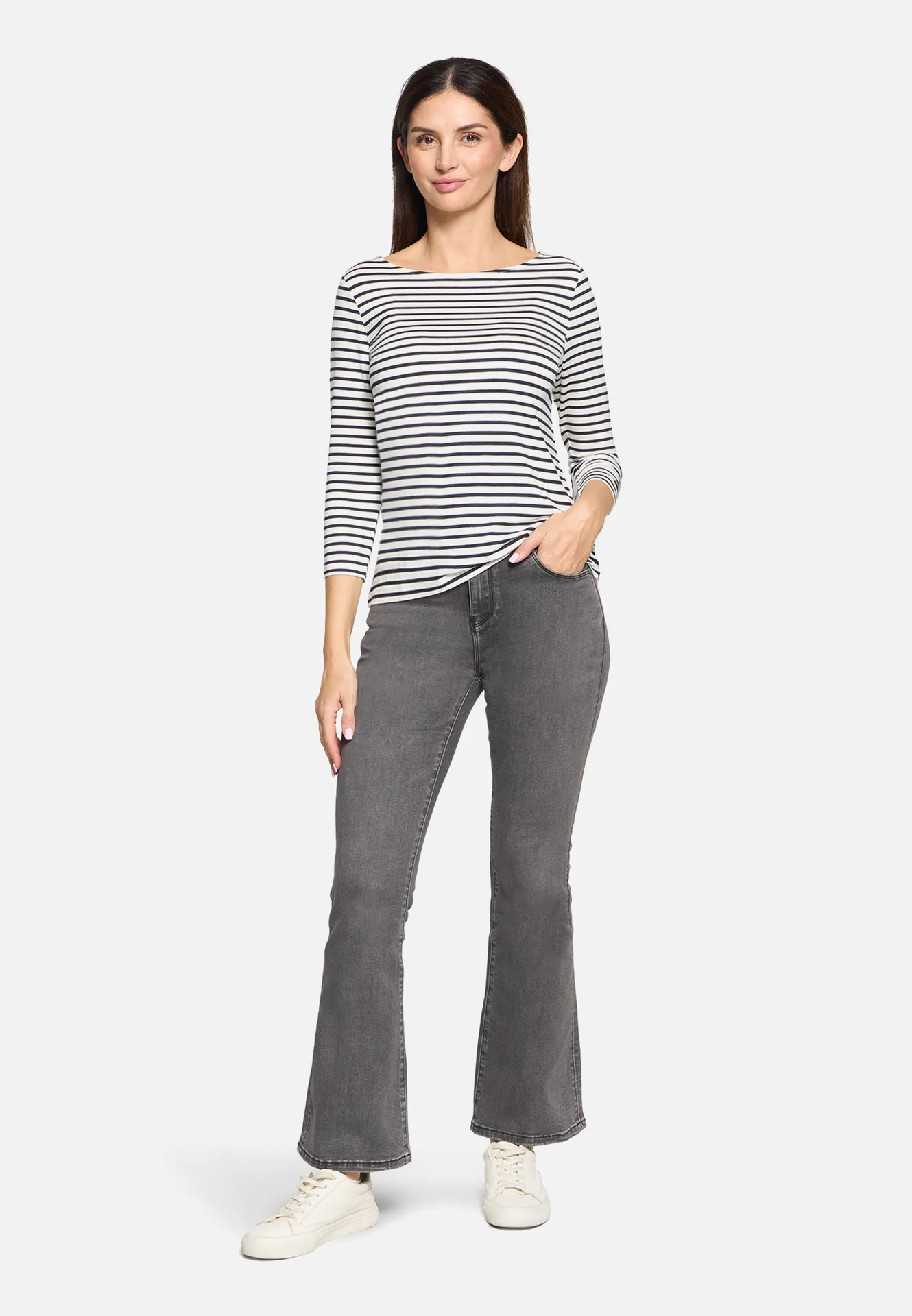 Basic Shirt mit Ringel – Bild 2