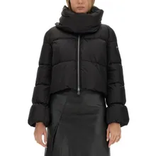 Add - Cropped Black Jacket With High Collar - Größe 38 - schwarz Add - Cropped Black Jacket With High Collar - Größe 38 - schwarz