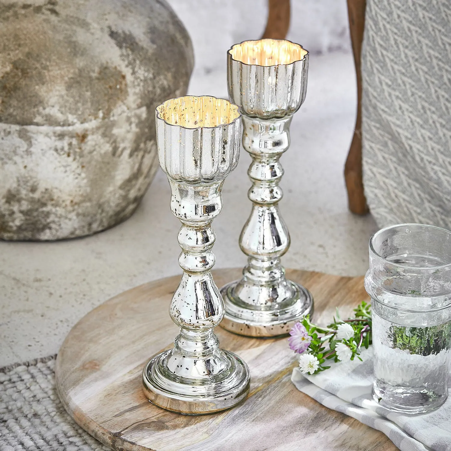 Kerzenständer 2er Set Velanor – Bild 2