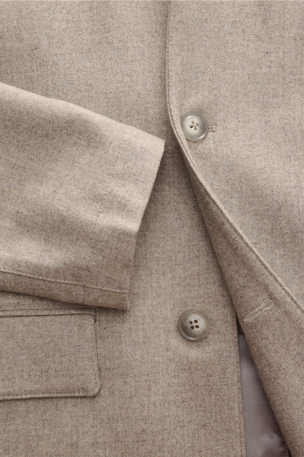 Fay - Herren - Jacke beige meliert – Bild 4