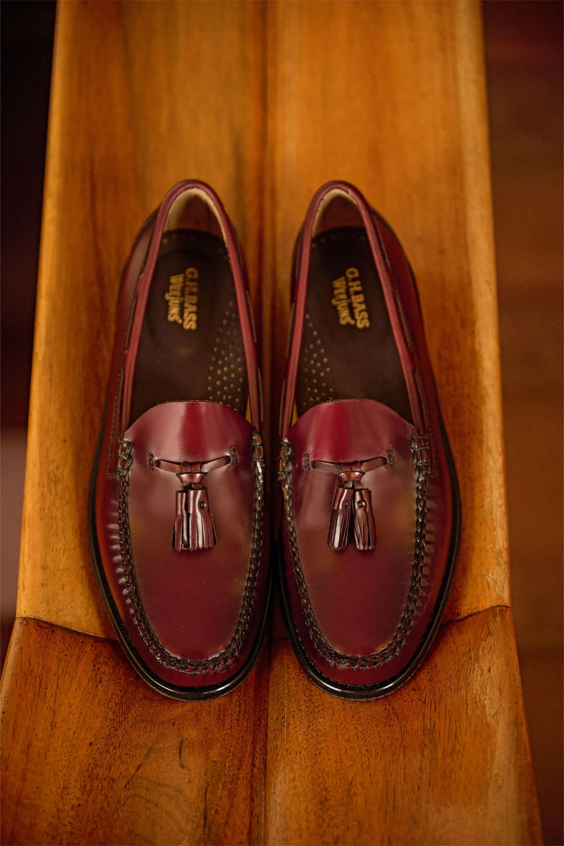 G.H.Bass - Herren - Tassel Loafer 'Weejuns Larkin' bordeaux – Bild 3