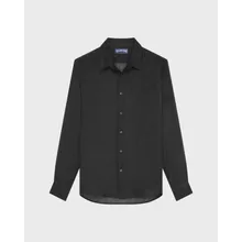 Vilebrequin - Solid Hemd Aus Ramie Für Herren - Hemd - Caracal - Schwarz - Größe XL Vilebrequin - Solid Hemd Aus Ramie Für Herren - Hemd - Caracal - Schwarz - Größe XL
