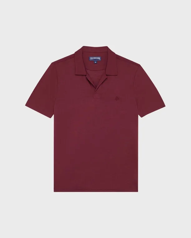 Vilebrequin - Einfarbiges Polohemd Aus Tencel Für Herren - Polohemd - Pirinol - Rot - Größe L Vilebrequin - Einfarbiges Polohemd Aus Tencel Für Herren - Polohemd - Pirinol - Rot - Größe L