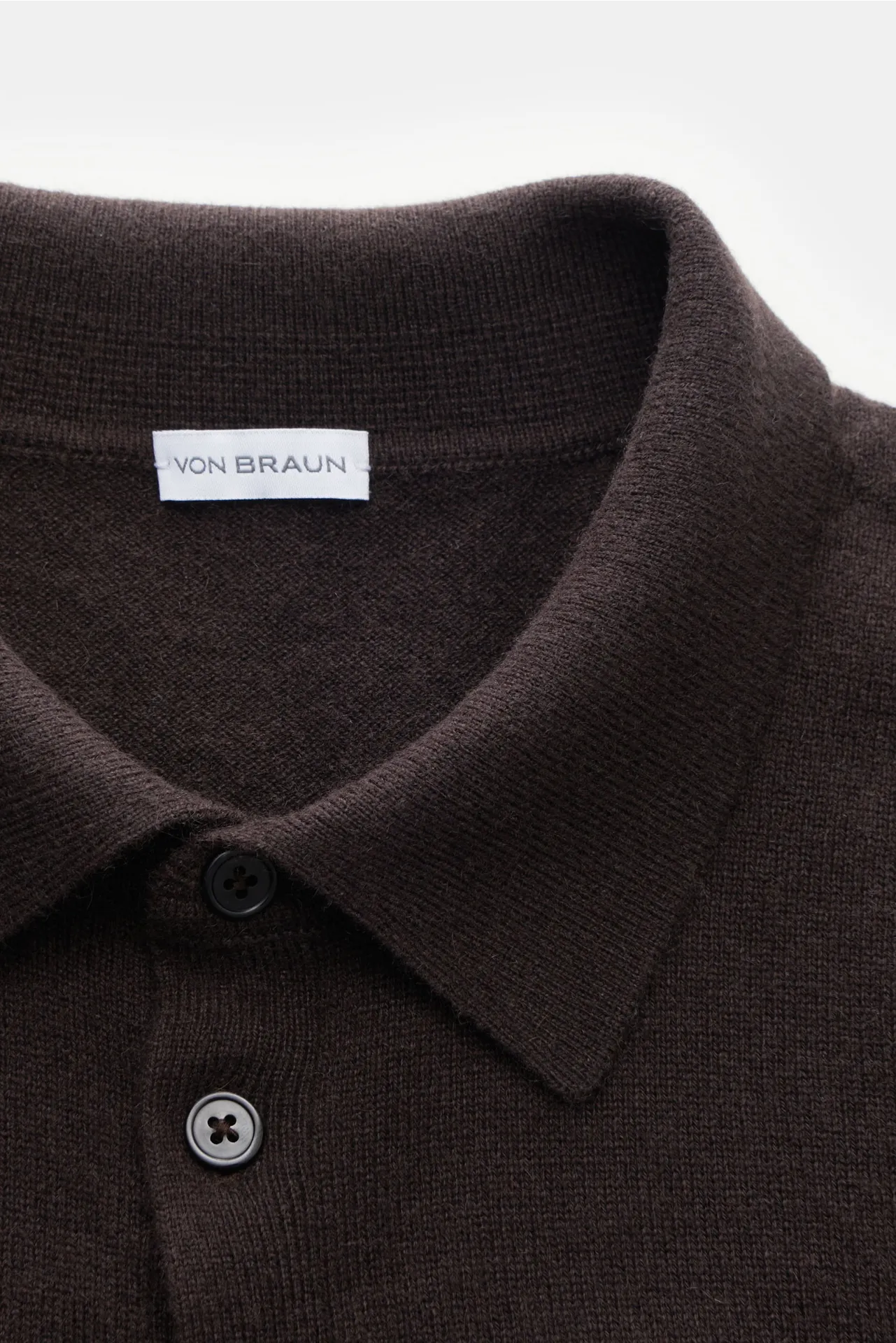 von Braun - Herren - Cashmere Cardigan dunkelbraun – Bild 2