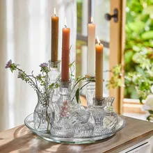 Tablett mit Kerzenständer und Vase Hilevor Tablett mit Kerzenständer und Vase Hilevor