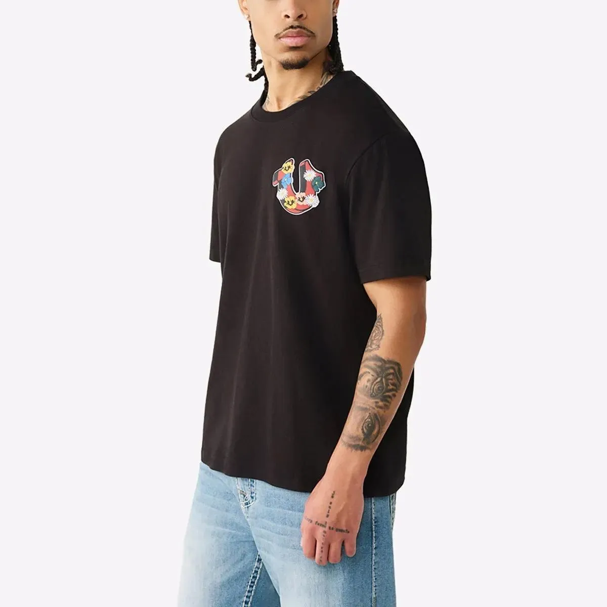 True Religion - T-Shirt GARDEN - Größe XXL - schwarz – Bild 4