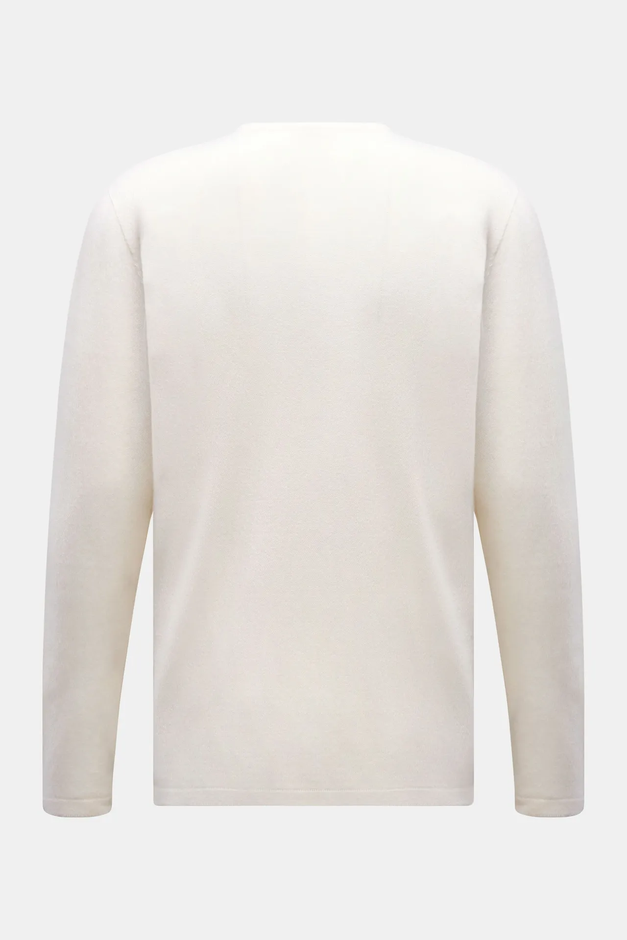 04651/ A trip in a bag - Herren - Cashmere Pullover 'The Pocket Crew' creme – Bild 3