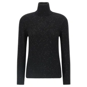 Fabiana Filippi - Sequin Turtleneck Sweater - Größe 42 - schwarz Fabiana Filippi - Sequin Turtleneck Sweater - Größe 42 - schwarz
