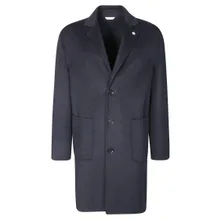 Manuel Ritz - Double-Breasted Structured Jacket With Classic Col - Größe 48 - blau Manuel Ritz - Double-Breasted Structured Jacket With Classic Col - Größe 48 - blau