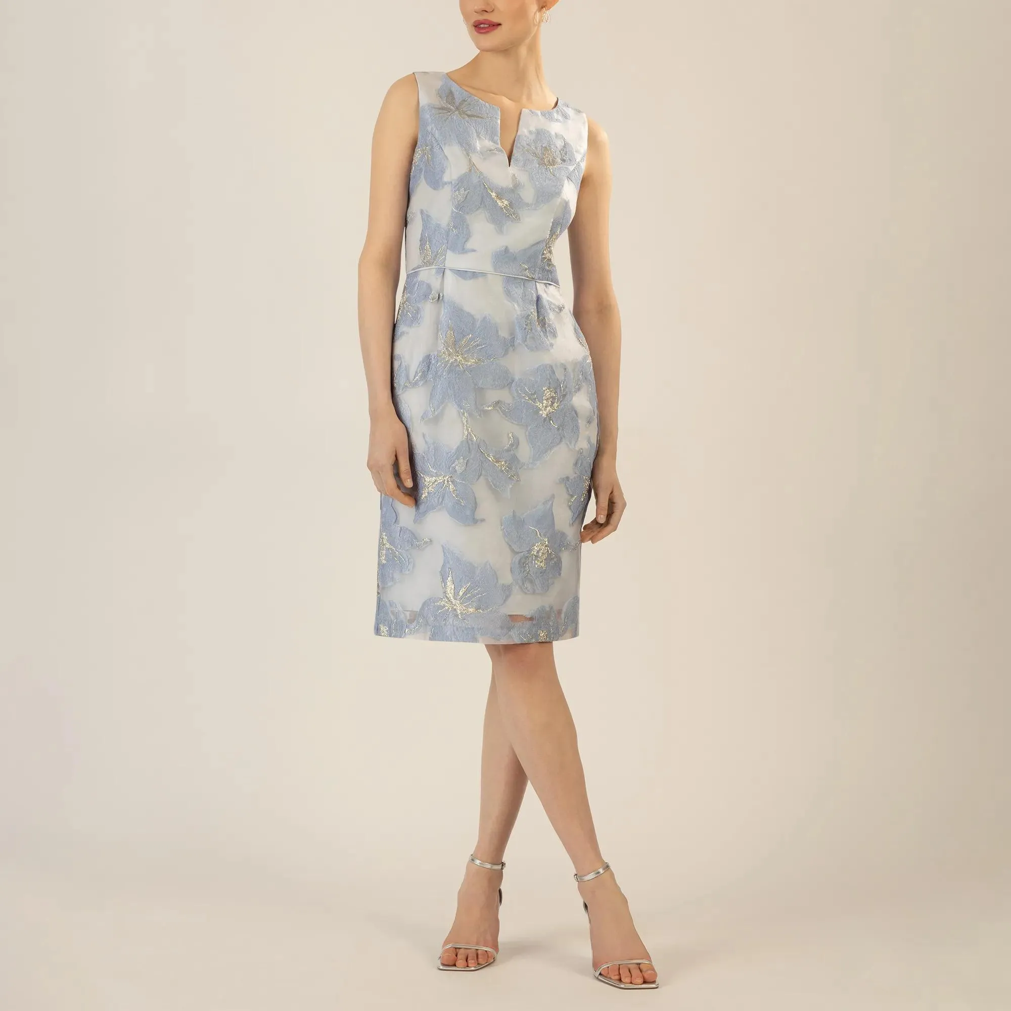 Apart - Jacquardkleid - Größe 40 - blau – Bild 4