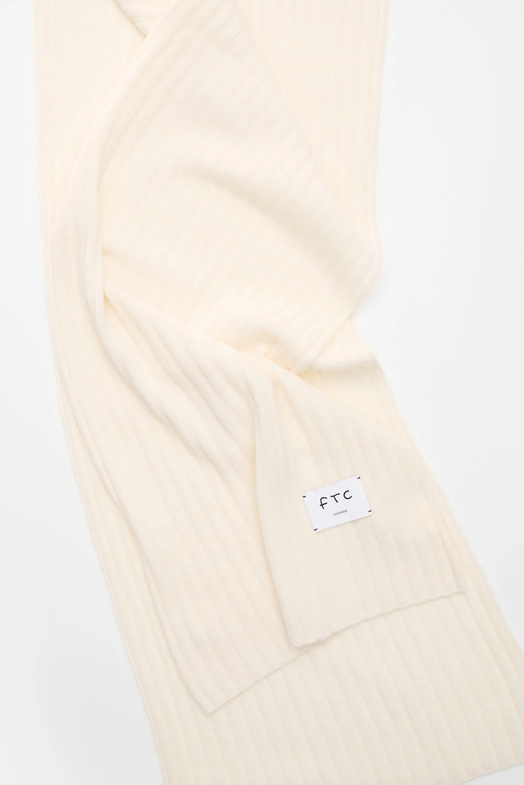 FTC - Herren - Cashmere Schal creme – Bild 2