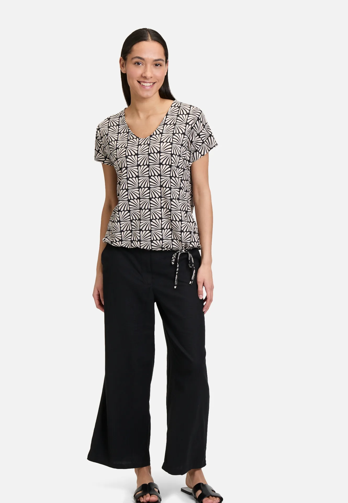 Printshirt mit Tunnelzug – Bild 2