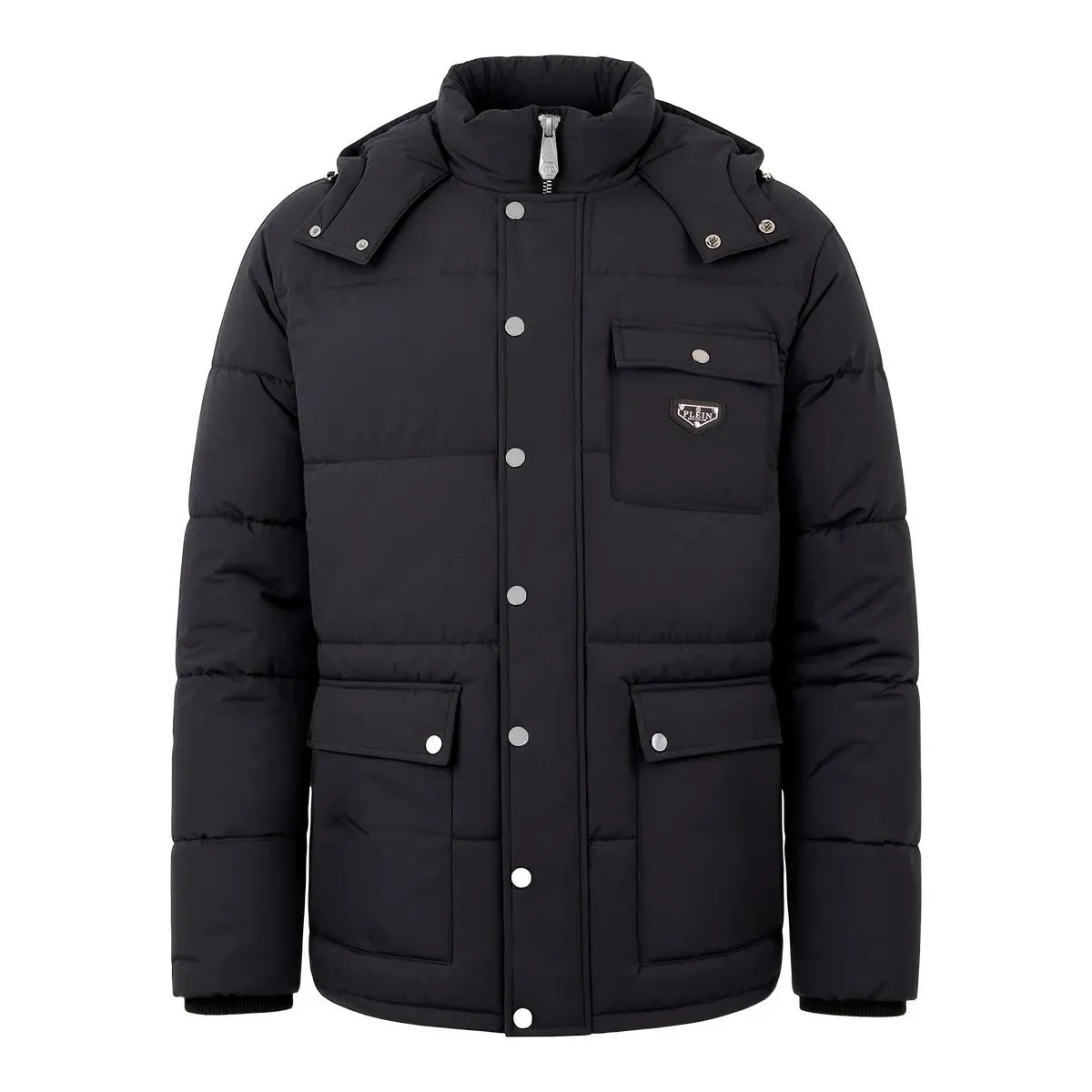 Philipp Plein - Nylon Jacke Gothic Plein - Größe M - schwarz Philipp Plein - Nylon Jacke Gothic Plein - Größe M - schwarz