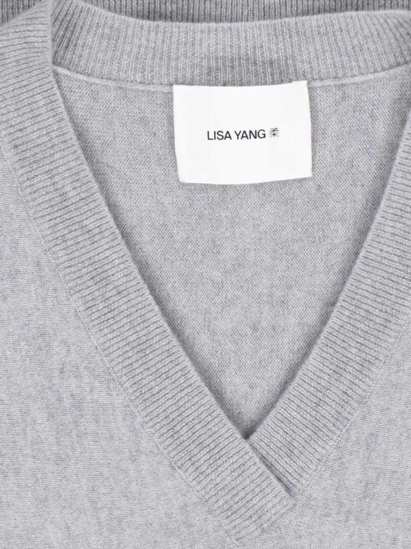 Lisa Yang - "Kenny" Sweater Gray - Größe II - grau – Bild 2