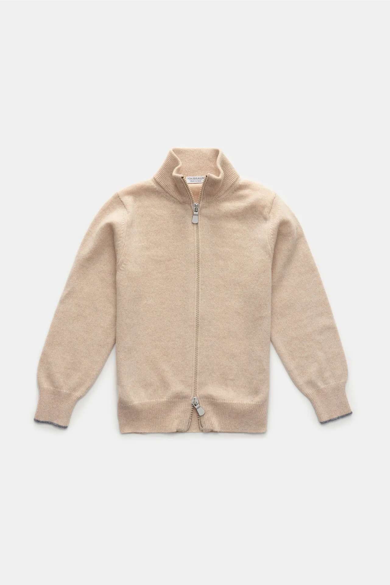 von Braun - Herren - Kinder Cashmere Strickjacke beige von Braun - Herren - Kinder Cashmere Strickjacke beige