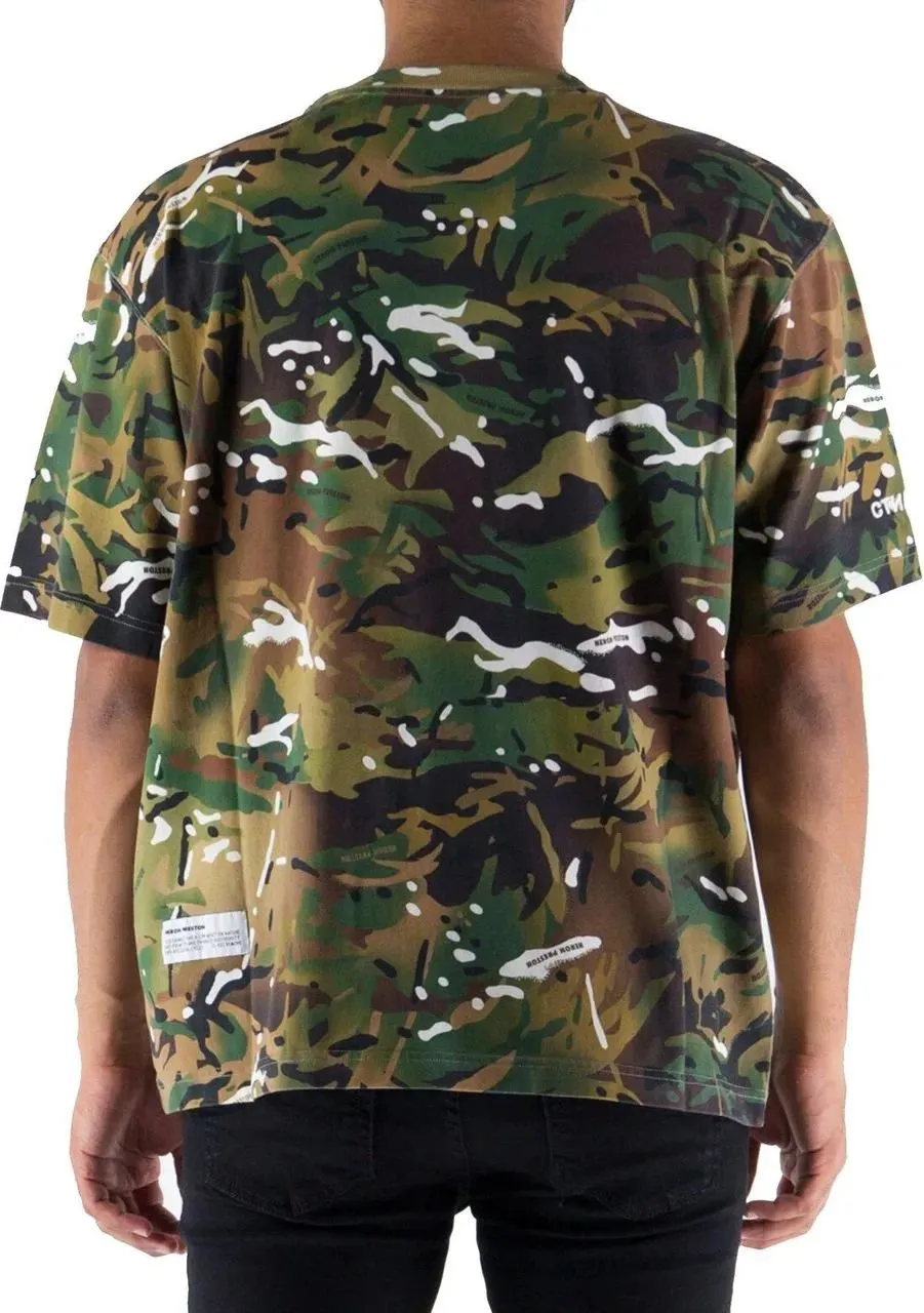 Heron Preston - Camouflage T-Shirt - Größe M - grün – Bild 3
