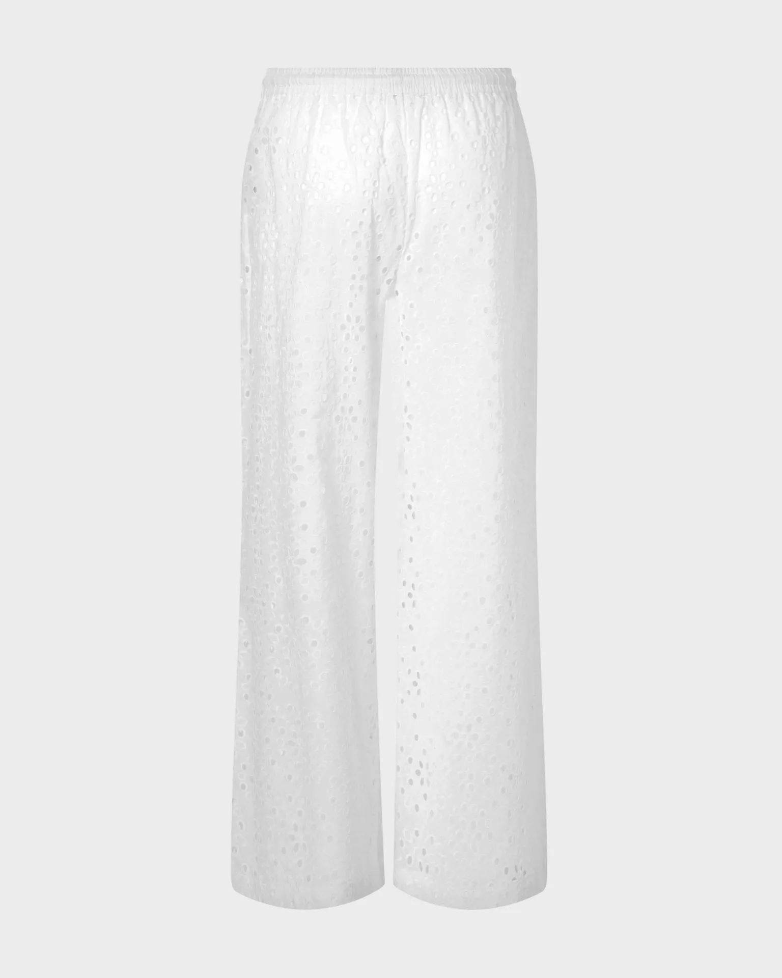 Vilebrequin - Fließende Damen Hose Mit Floraler Lochstickerei - Hose - Freyja - Weiss - Größe XS – Bild 2