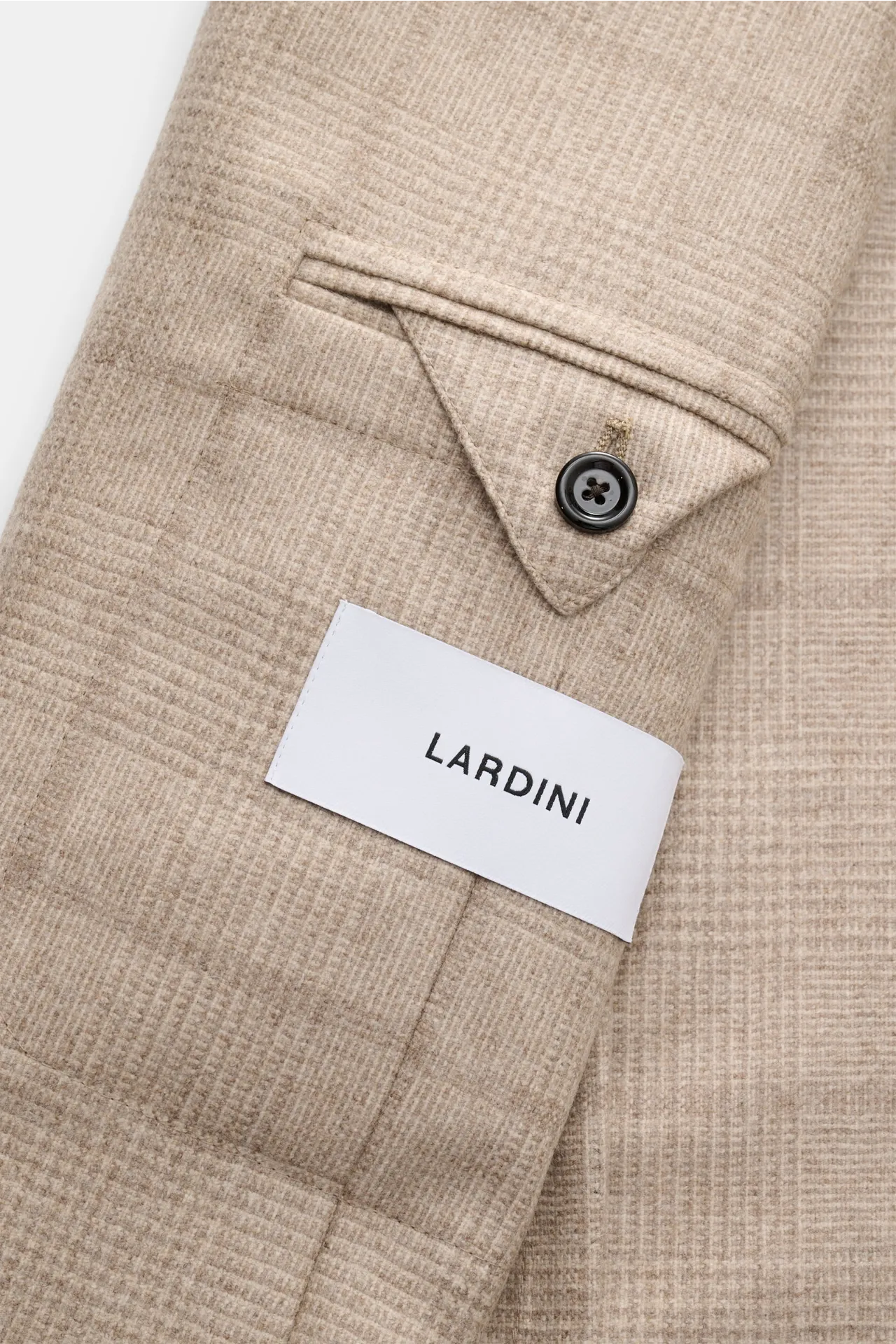 Lardini - Herren - Cashmere Sakko beige kariert – Bild 4