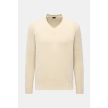 Fedeli - Herren - V-Neck Pullover creme Fedeli - Herren - V-Neck Pullover creme