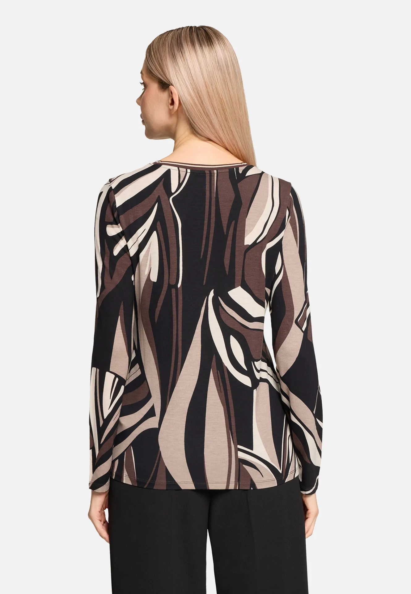 Basic Shirt mit Rippbündchen Basic Shirt mit Rippbündchen