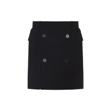 Balenciaga - Tailored Black Skirt With Double-Breasted Buttons - Größe 34 - schwarz Balenciaga - Tailored Black Skirt With Double-Breasted Buttons - Größe 34 - schwarz