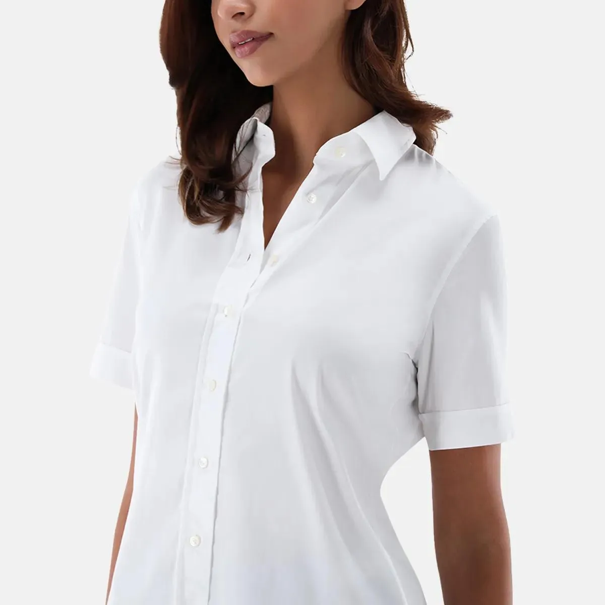 VAN LAACK - Bluse Modern Fit Uni - Größe 44 - weiß – Bild 2