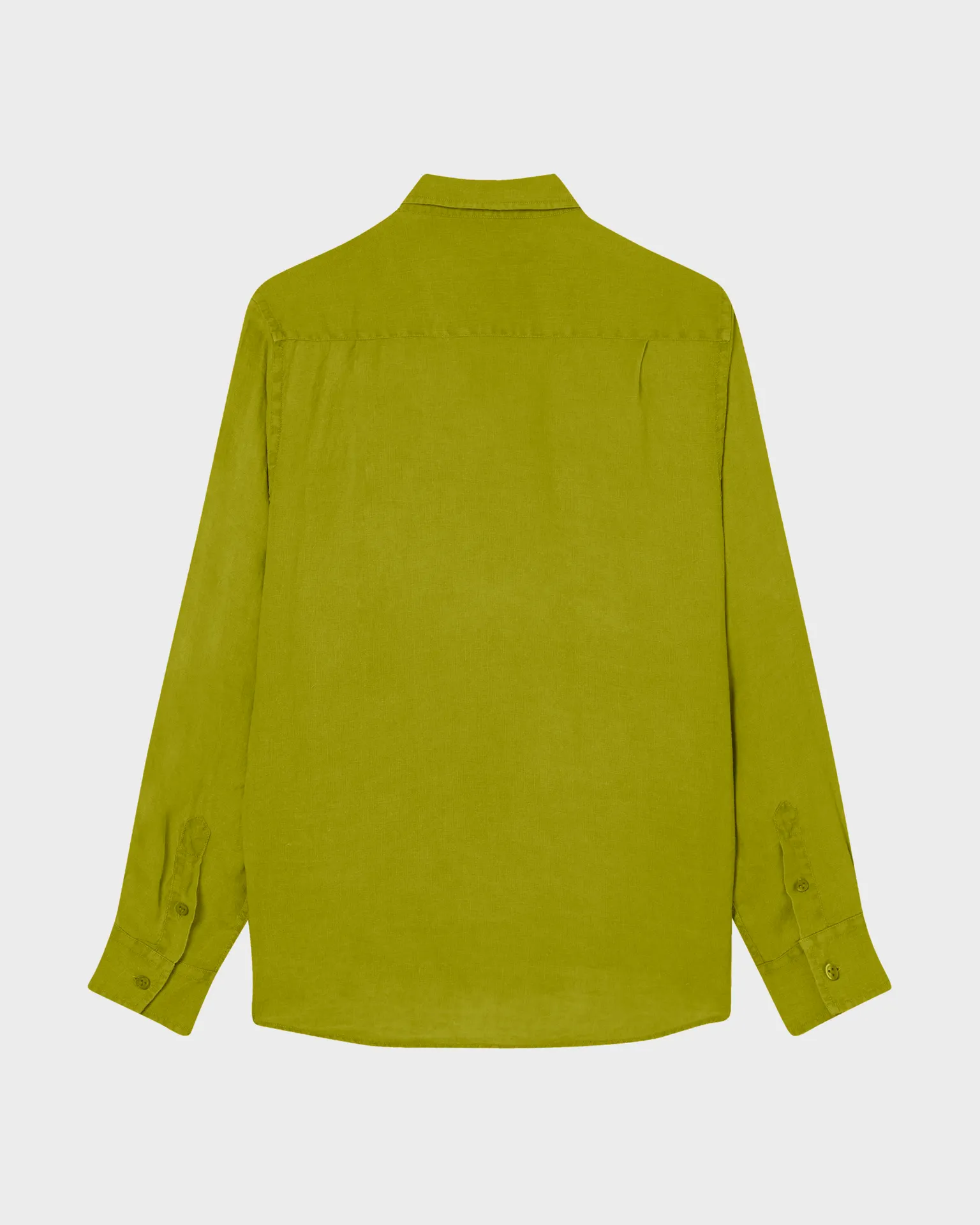 Vilebrequin - Einfarbiges Hemd Aus Leinen Für Herren - Hemd - Caroubis - Grün - Größe L – Bild 2