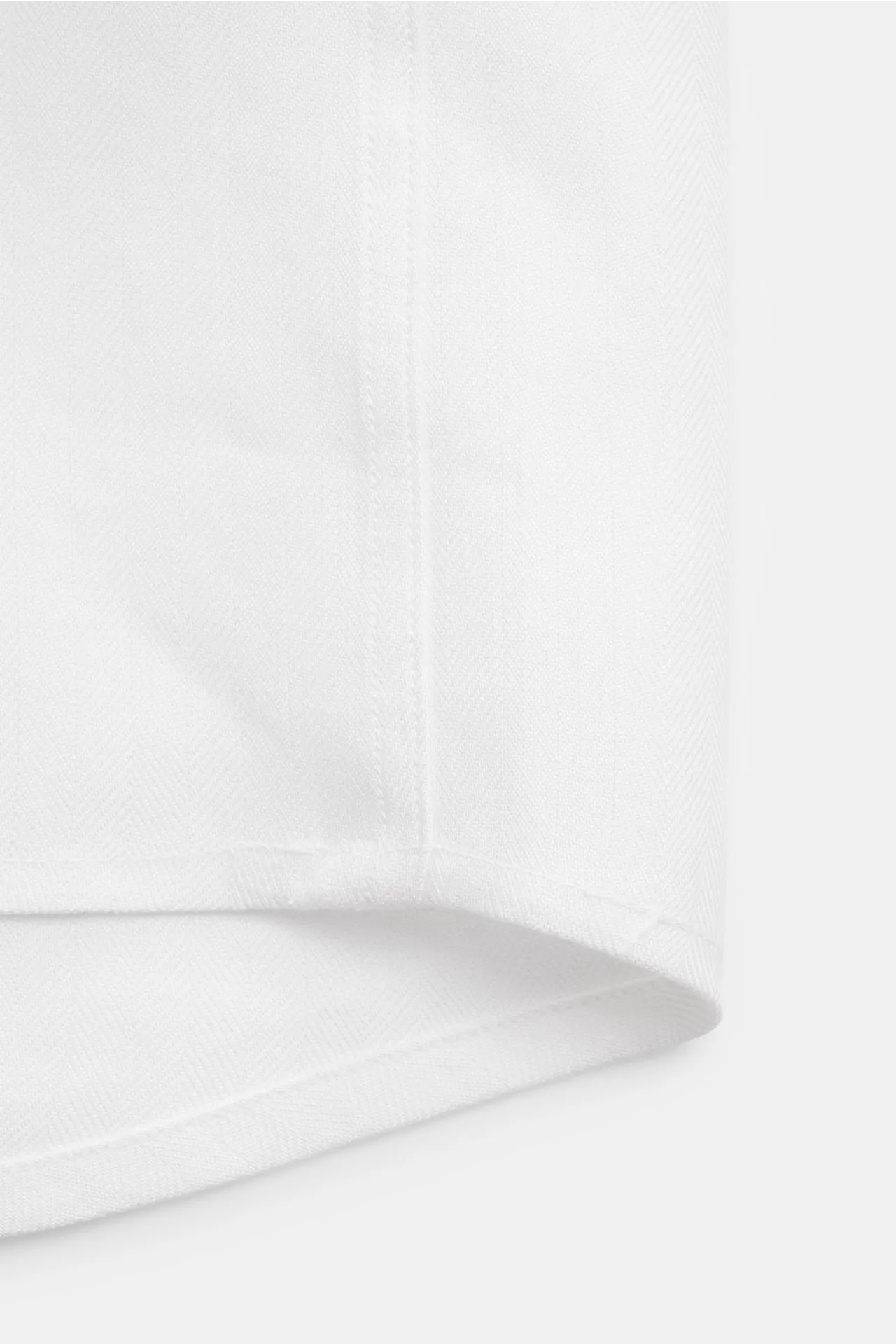 Marco Pescarolo - Herren - Kurzarmhemd Kubanischer Kragen weiß – Bild 4