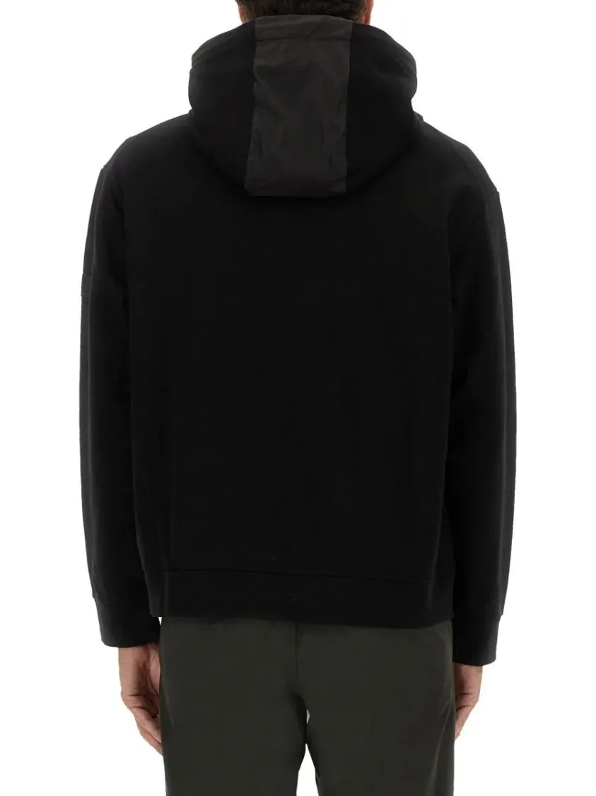 Premiata - Zip Sweatshirt With Contrasting Fabric Panel - Größe M - schwarz – Bild 3