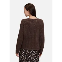 Grobstrick-Pullover mit Pailletten Grobstrick-Pullover mit Pailletten