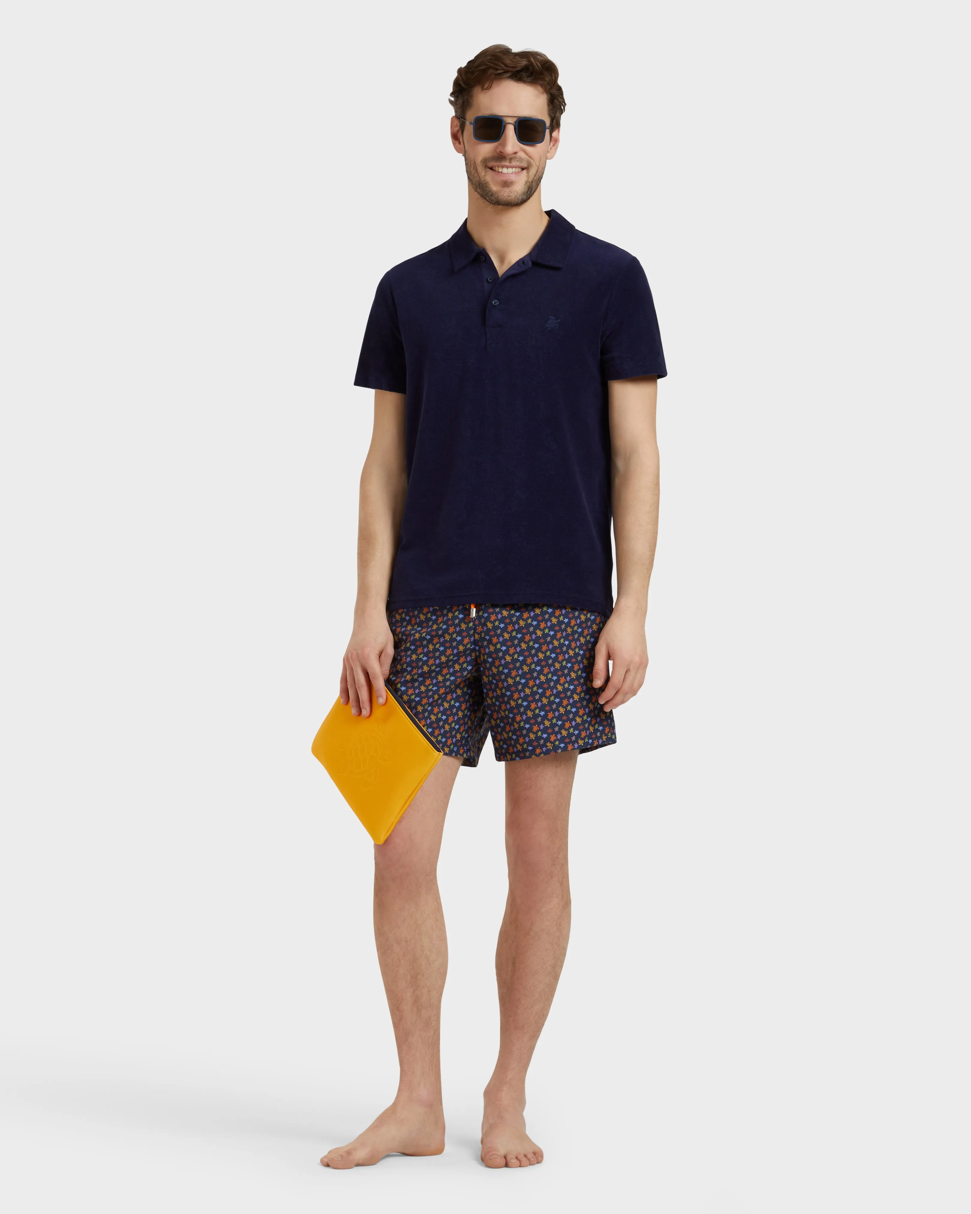 Vilebrequin - Micro Ronde Des Tortues Badeshorts Für Herren - Bademode - Moorea - Orange - Größe XXL – Bild 5