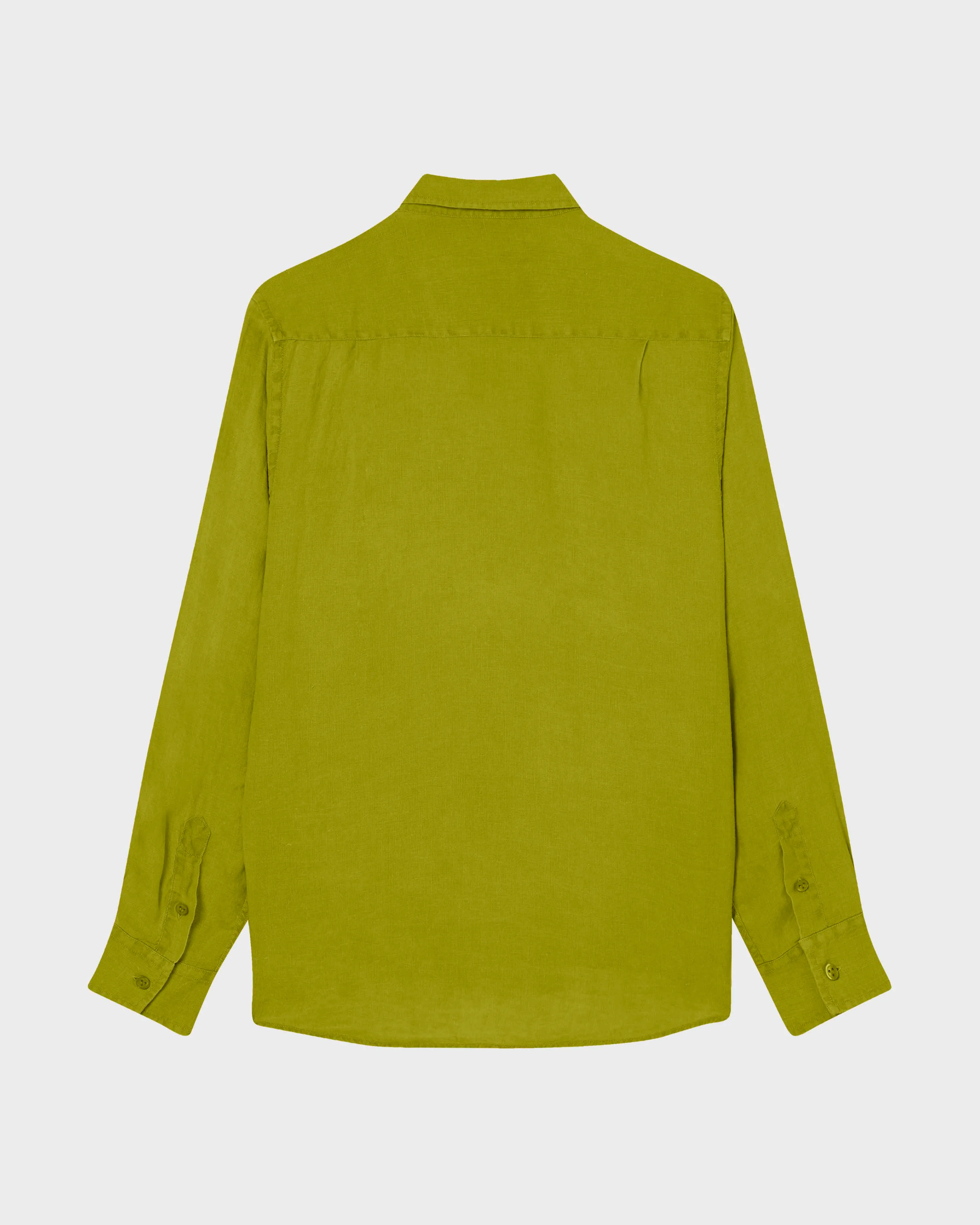 Vilebrequin - Einfarbiges Hemd Aus Leinen Für Herren - Hemd - Caroubis - Grün - Größe L – Bild 2