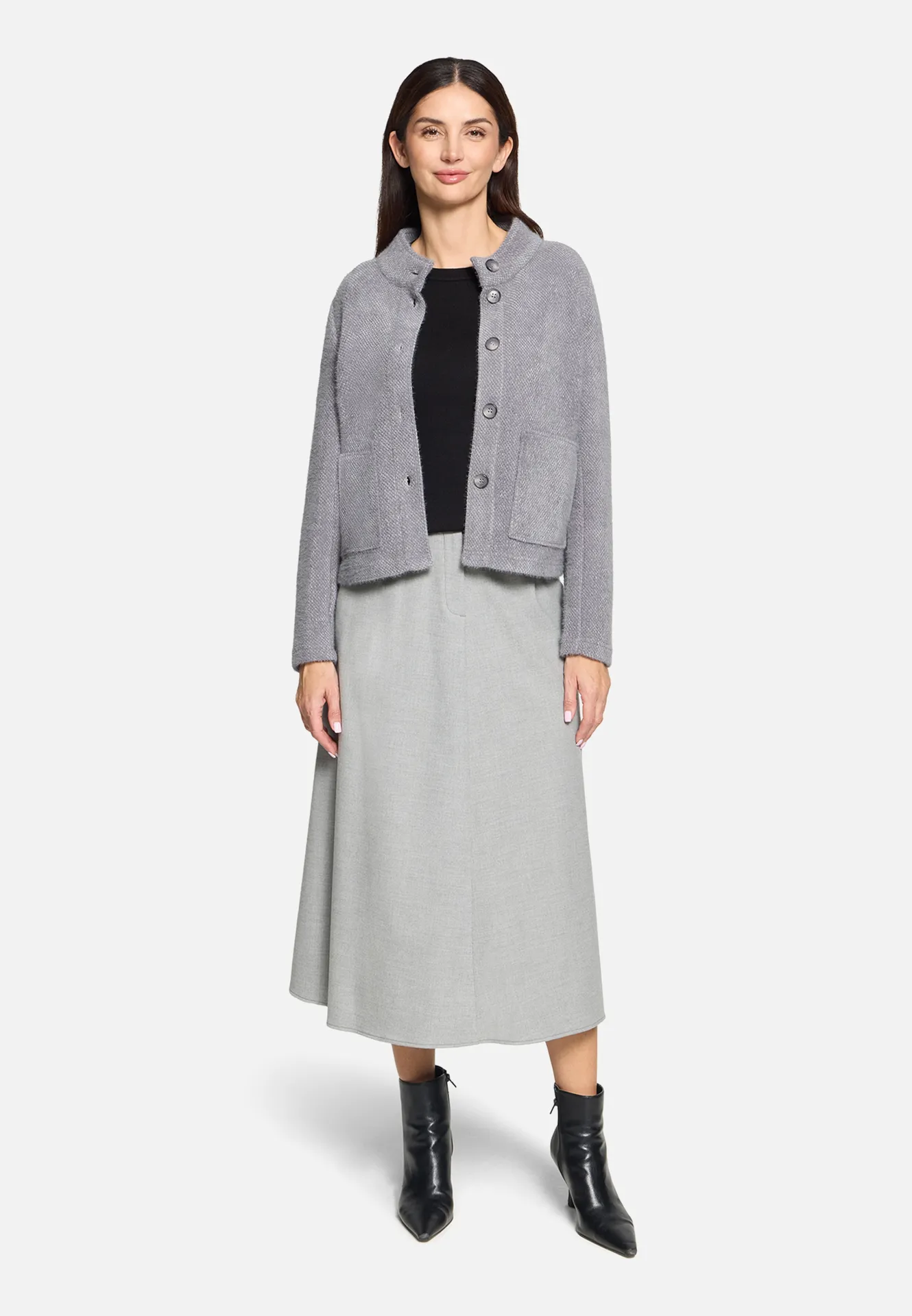 Blazer-Jacke mit Knöpfen – Bild 2