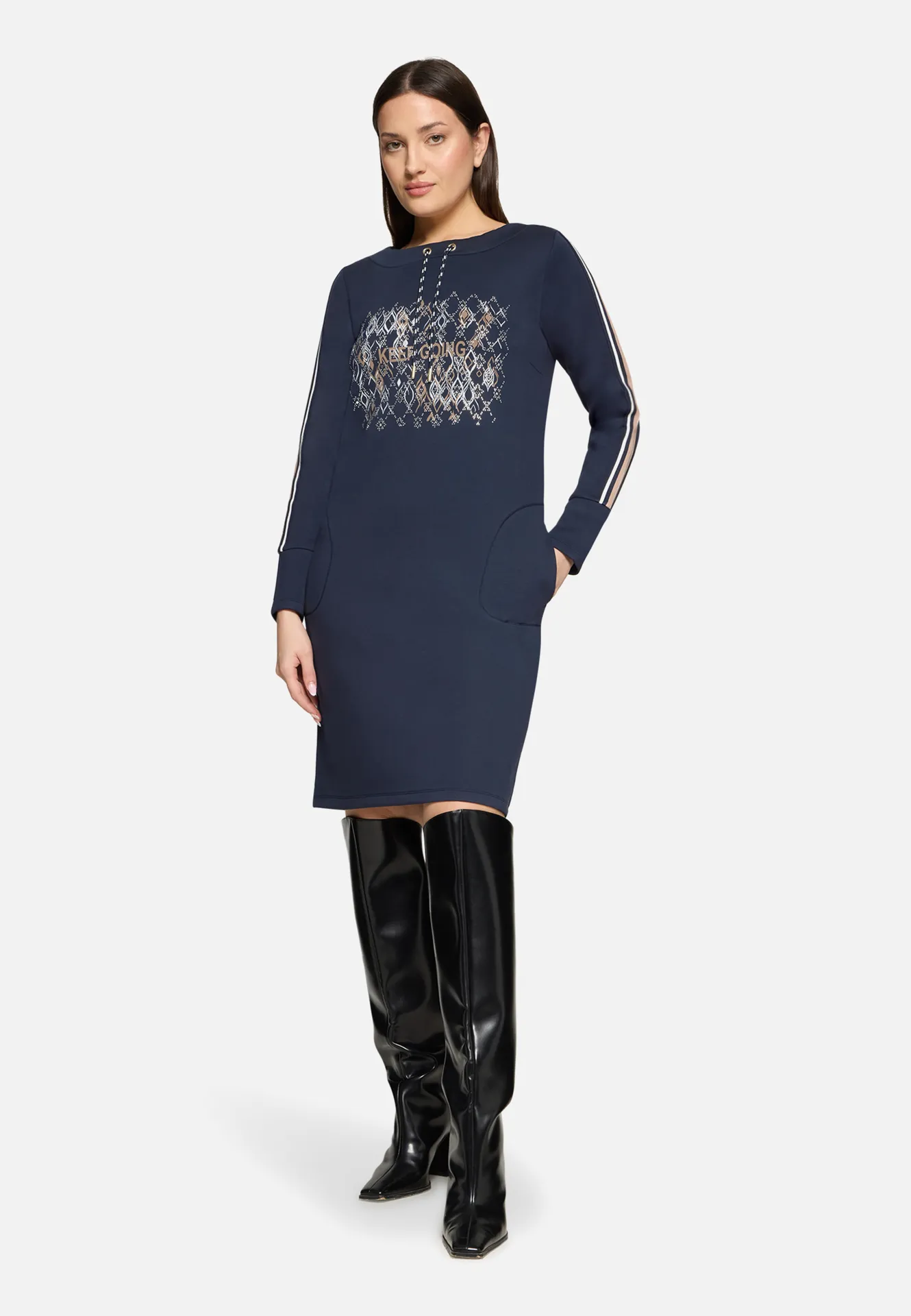 Jerseykleid mit 3/4 Arm – Bild 2