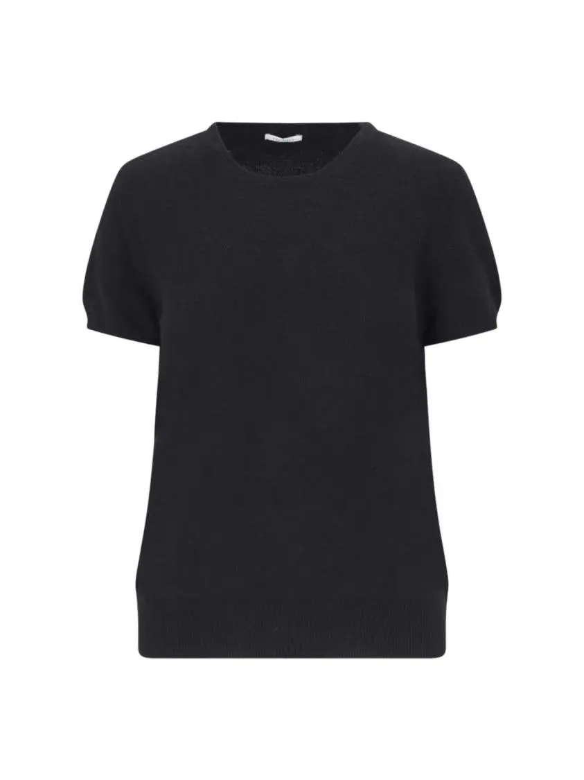 Malo - Short Sleeves Cashmere Crew Neck Top - Größe 42 - schwarz Malo - Short Sleeves Cashmere Crew Neck Top - Größe 42 - schwarz