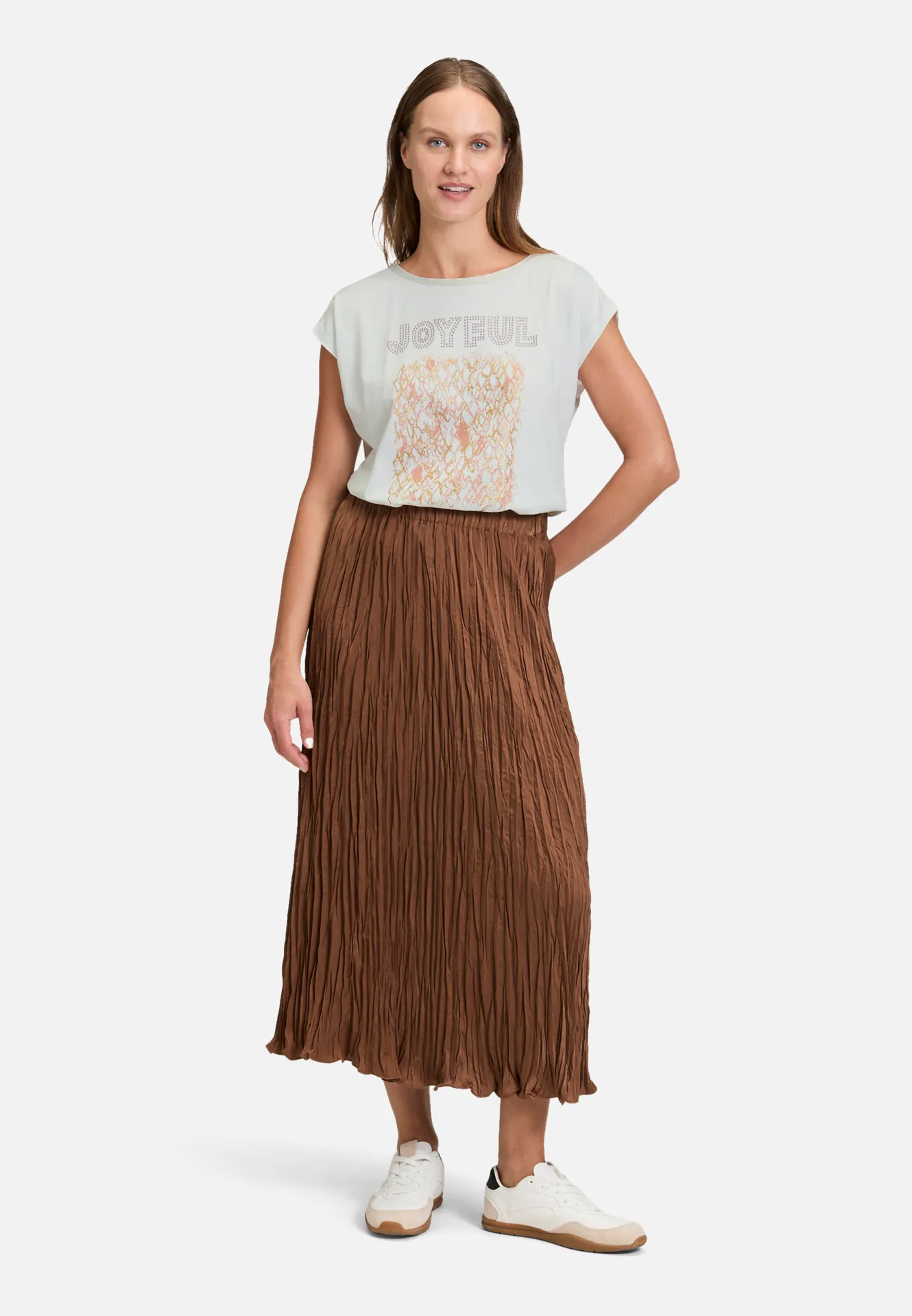 Blusenshirt mit U-Boot-Ausschnitt – Bild 2