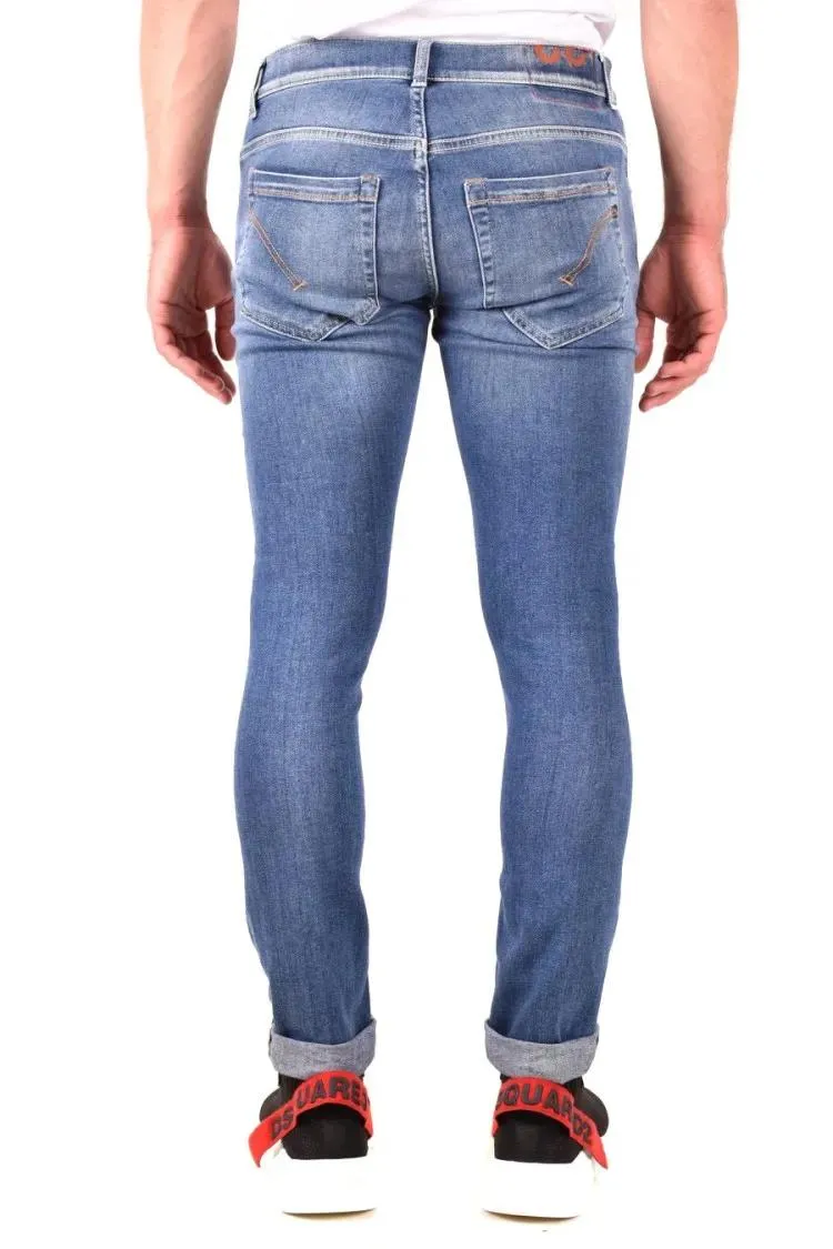 Dondup - Slim Fit Denim Jeans With Classic Blue Wash - Größe 31 - blau – Bild 2