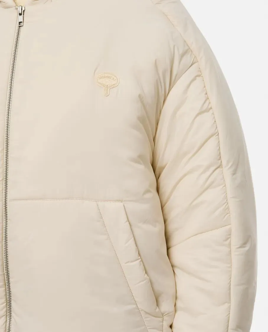 Mordecai - Padded Hooded Jacket - Größe M - beige – Bild 2