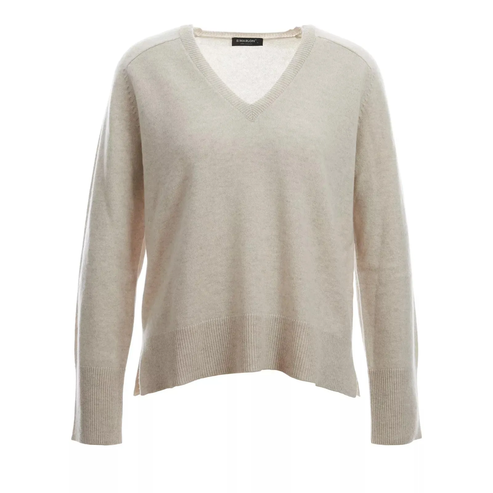 S.Marlon - V-Pullover 1/1 Raglanarm Seitenschlitze - Größe L - multi S.Marlon - V-Pullover 1/1 Raglanarm Seitenschlitze - Größe L - multi