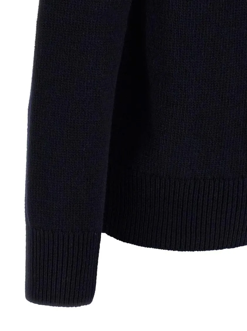 Burberry - Logo Intarsia Sweater - Größe XL - schwarz – Bild 2