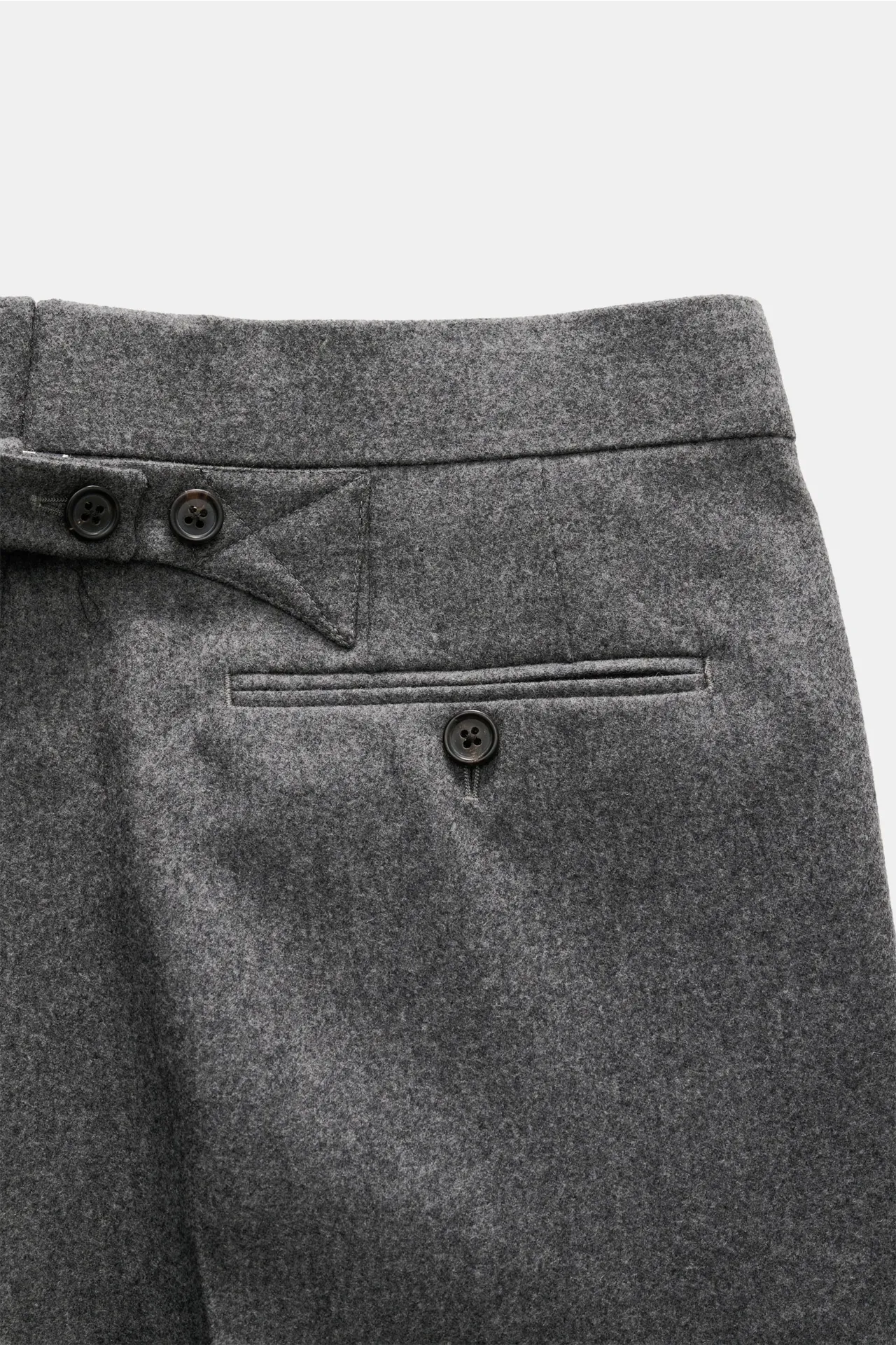 Thom Browne - Herren - Wollhose dunkelgrau meliert – Bild 3