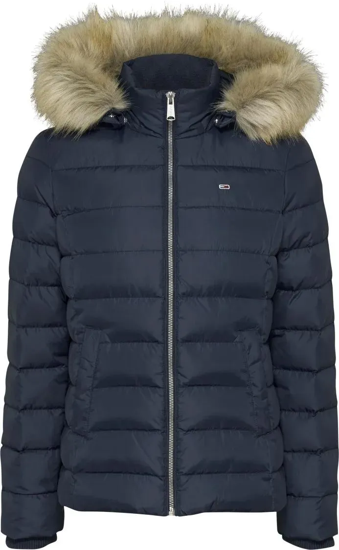 Tommy Jeans - Down Jacket With Removable Hood And Cozy Feather P - Größe XS - blau Tommy Jeans - Down Jacket With Removable Hood And Cozy Feather P - Größe XS - blau
