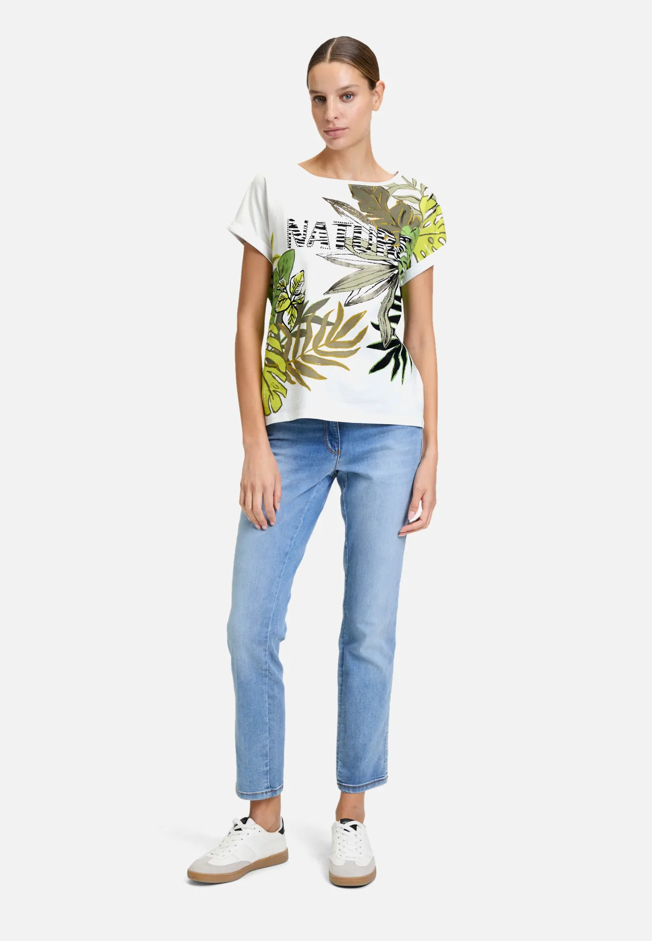 Halbarm-Shirt mit Ärmelaufschlag – Bild 2