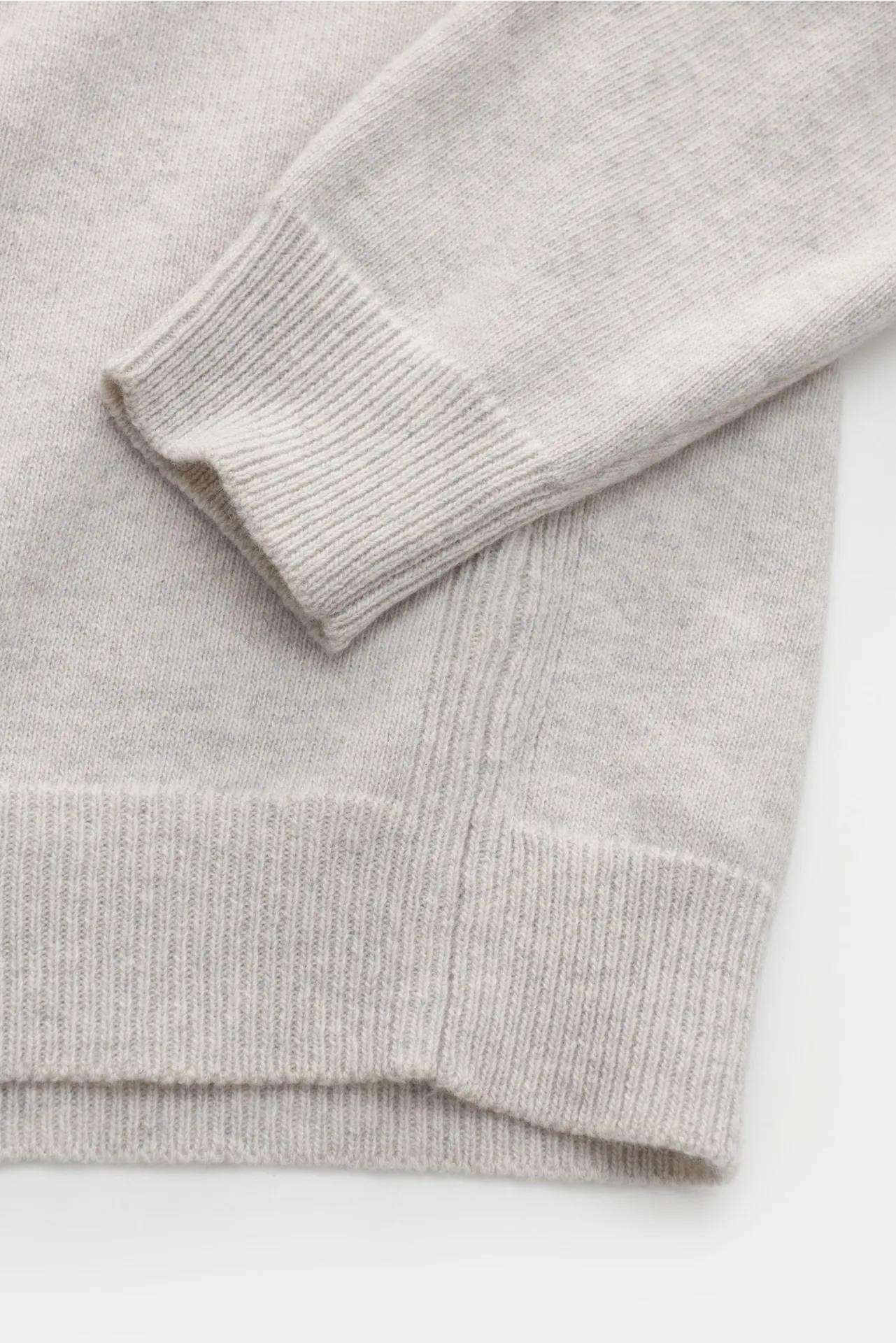 Maison Kitsuné - Herren - Rollkragenpullover hellgrau – Bild 3
