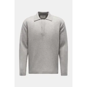 Lisa Yang - Herren - Cashmere Strickpolo %27Emil%27 grau Lisa Yang - Herren - Cashmere Strickpolo %27Emil%27 grau