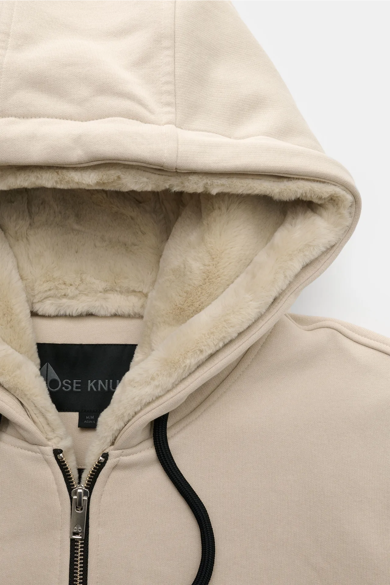 Moose Knuckles - Herren - Sweatjacke 'Classic Bunny' creme – Bild 2