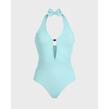 Vilebrequin - Solid Sculpting Badeanzug Mit Perlendetail Für Damen - Bademode - Lanissa - Blau - Größe XS Vilebrequin - Solid Sculpting Badeanzug Mit Perlendetail Für Damen - Bademode - Lanissa - Blau - Größe XS