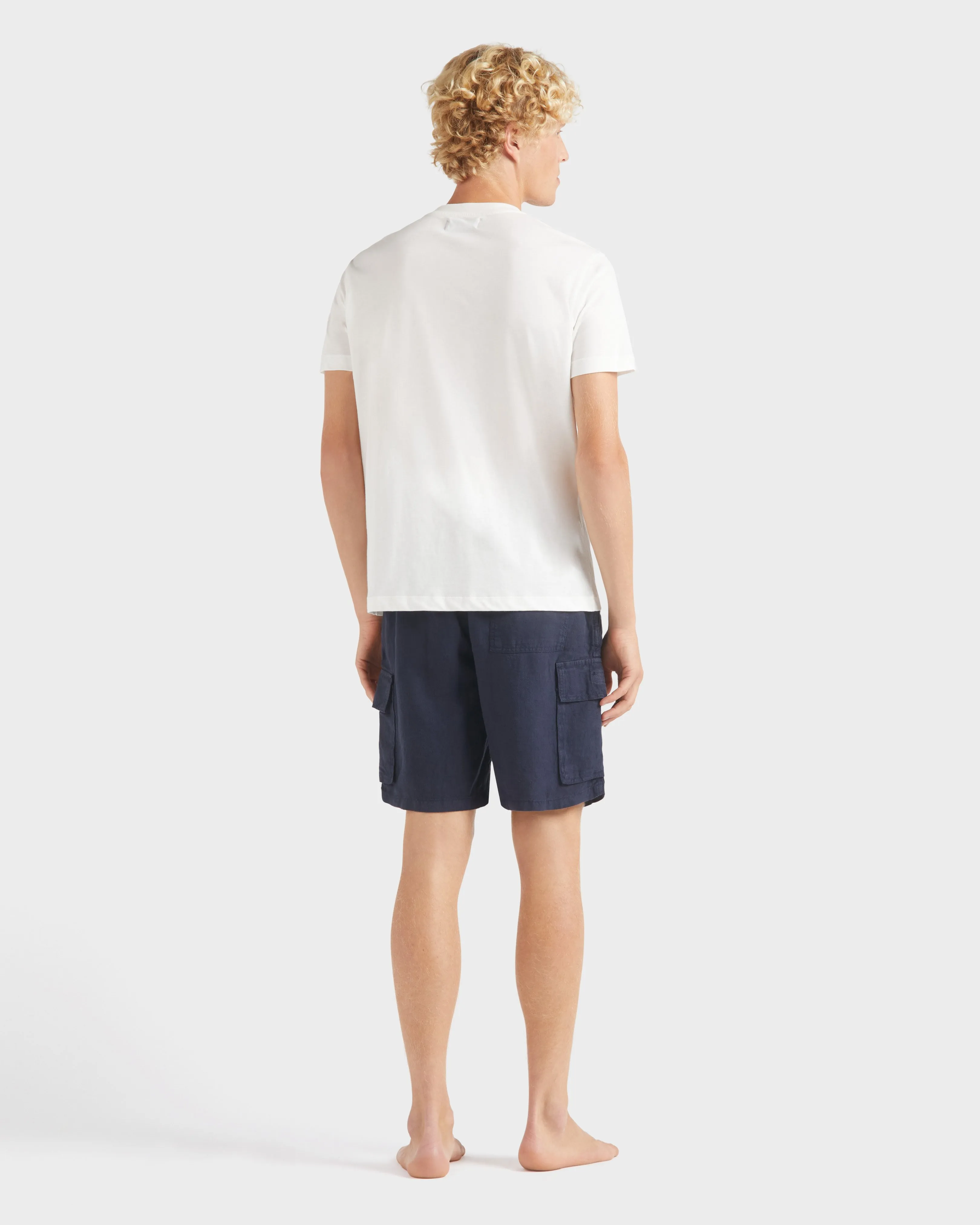 Vilebrequin - Paris Plage Baumwoll-t-shirt Für Herren - T-shirt - Portisol - Weiss - Größe XXXL – Bild 4