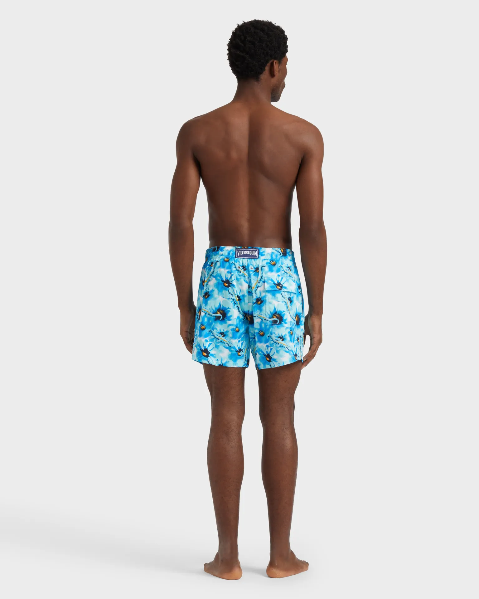 Vilebrequin - Kurze Poppies And Geckos Stretch-badeshorts Für Herren - Bademode - Monrise - Blau - Größe M – Bild 4